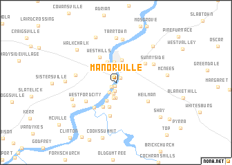 map of Manorville