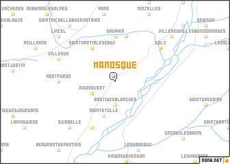 map of Manosque