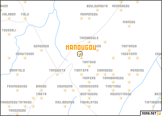 map of Manougou