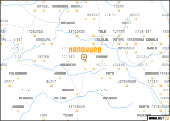map of Manowuro