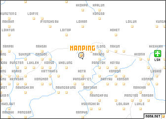 map of Mān-ping