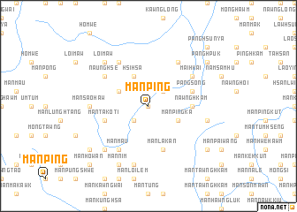 map of Mān Ping
