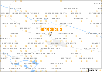 map of Månsamåla