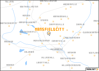 map of Mansfield City