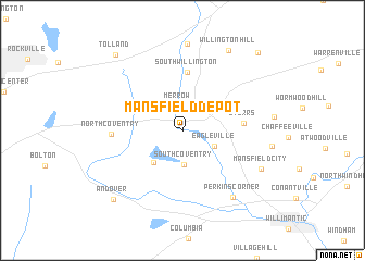 map of Mansfield Depot