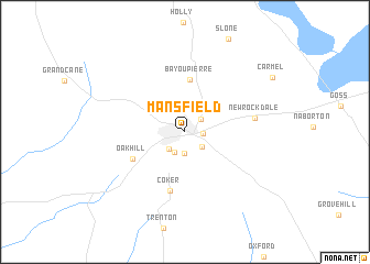 map of Mansfield