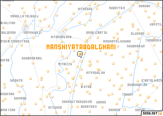 map of Manshīyat ‘Abd al Ghanī