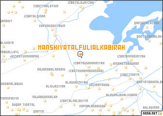 map of Manshīyat al Fūlī al Kabīrah