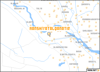 map of Manshīyat al Qanāţir