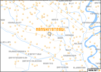 map of Manshīyat Rāḑī