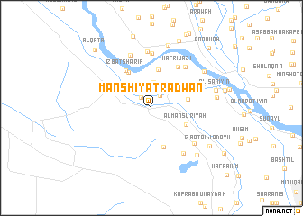 map of Manshīyat Raḑwān