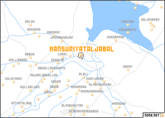 map of Manşūrīyat al Jabal
