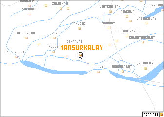 map of Manşūr Kalay