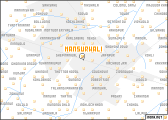 map of Mansurwāli