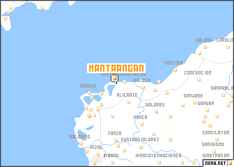 map of Mantaangan