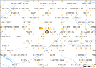 map of Mantelet