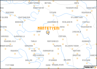 map of Mantetyeni