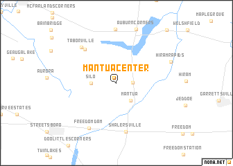 map of Mantua Center