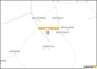 map of Mantyonga
