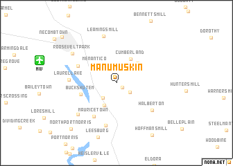 map of Manumuskin