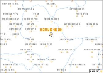 map of Mān Wa-hkak