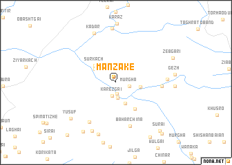 map of Manzake