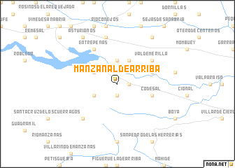 map of Manzanal de Arriba