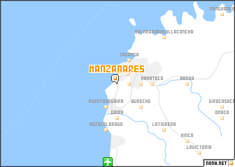 map of Manzanares