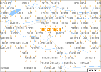 map of Manzaneda