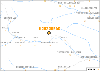 map of Manzaneda