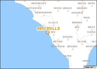 map of Manzanillo