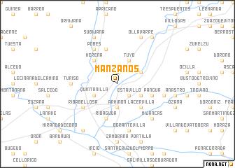 map of Manzanos