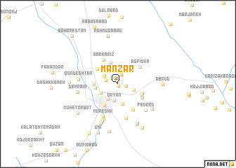 map of Manz̧ar