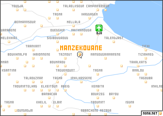 map of Manzekouane