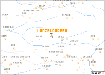 map of Manzel Darreh