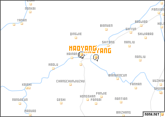 map of Maoyang