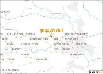 map of Ma‘oz Ẕiyyon
