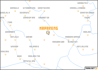 map of Mapareng