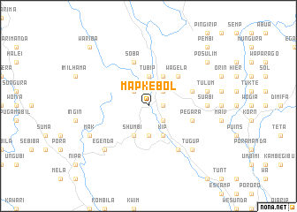 map of Mapkebol