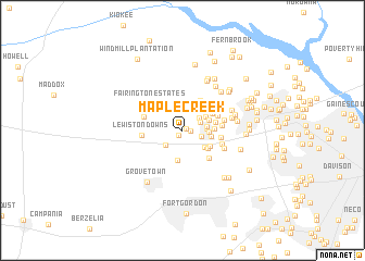 map of Maple Creek