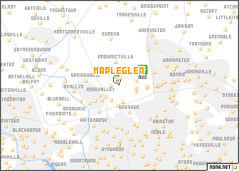 map of Maple Glen