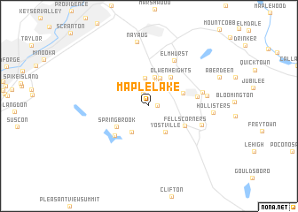 map of Maple Lake