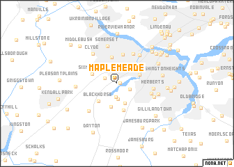 map of Maple Meade