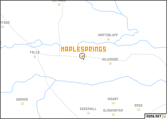 map of Maple Springs