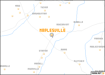 map of Maplesville
