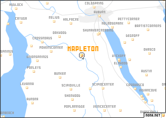 map of Mapleton