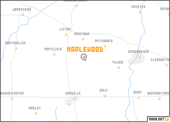 map of Maplewood