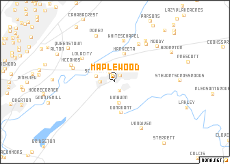 map of Maplewood