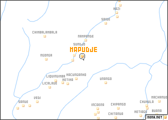 map of Mapudje