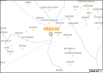 map of Máquina